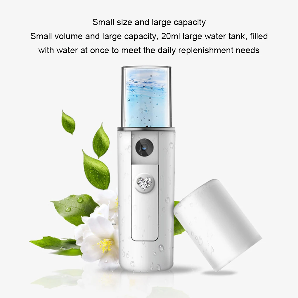 

20ml Facial Mister Mini Portable Rechargeable Handy Face Humidifier Facial Sprayer Skin Care Machine For Face Hydrating Makeup