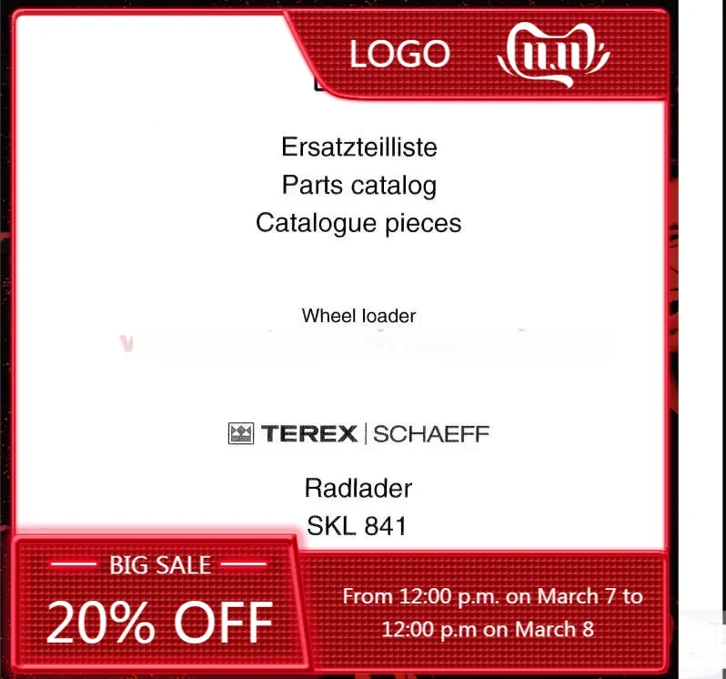 

EPC-SOFTWARE Schaeff Все части руководства для Terex