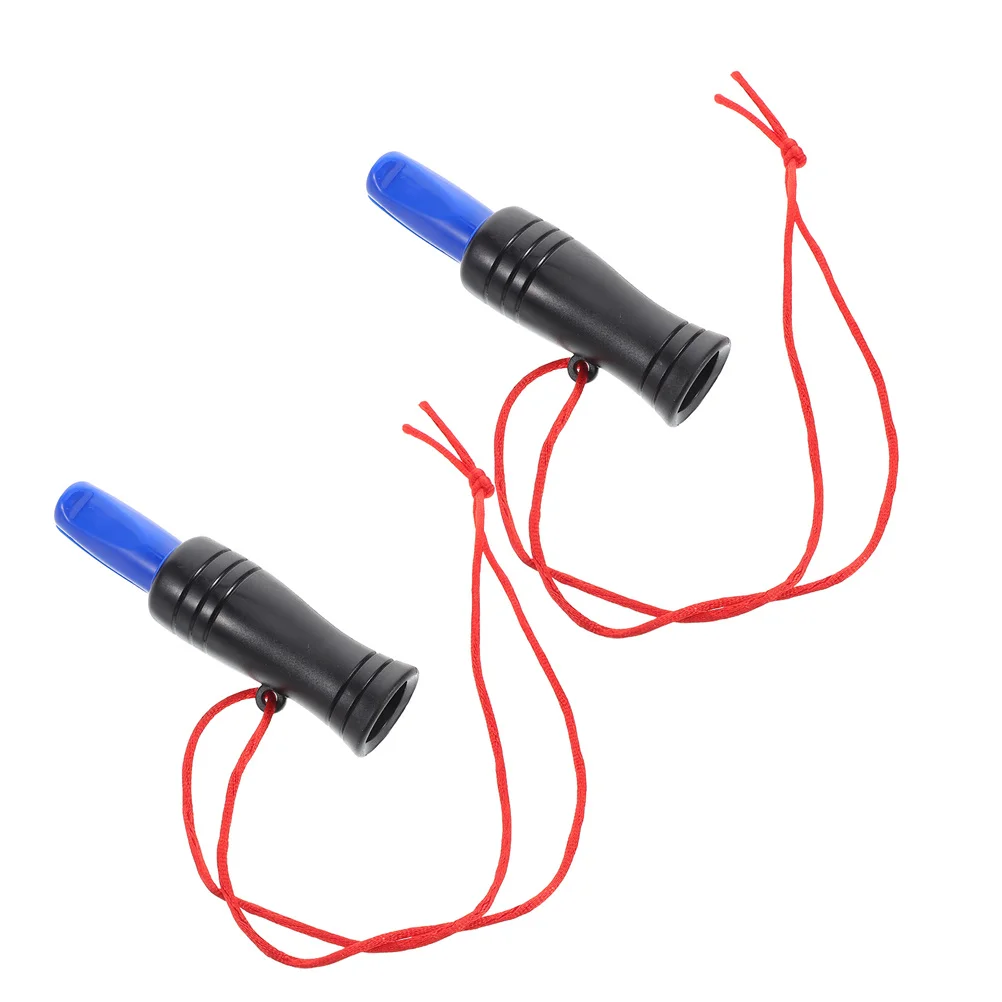 2Pcs Outdoor Survival Whistle Lightweight Duck Sound Imitation Emergency Hunting Portable Bird Call Loud Signal Keychain
