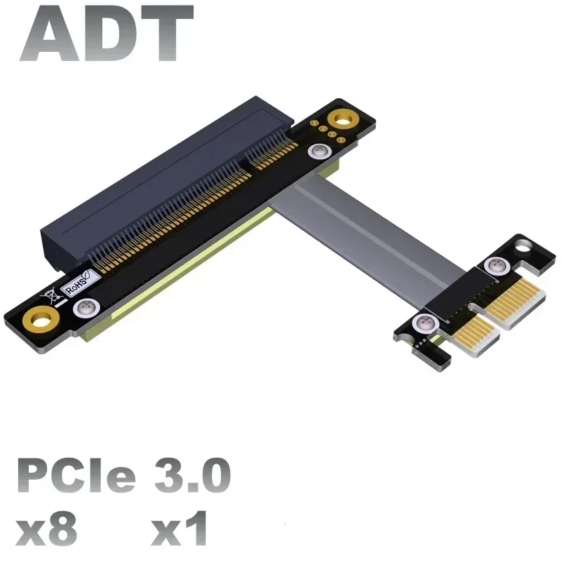 PCI-E x8 extension cable transfer x1 pcie 1x to 8x support network card SSD expansion converter pixel cable adapter gtx 1080 ti
