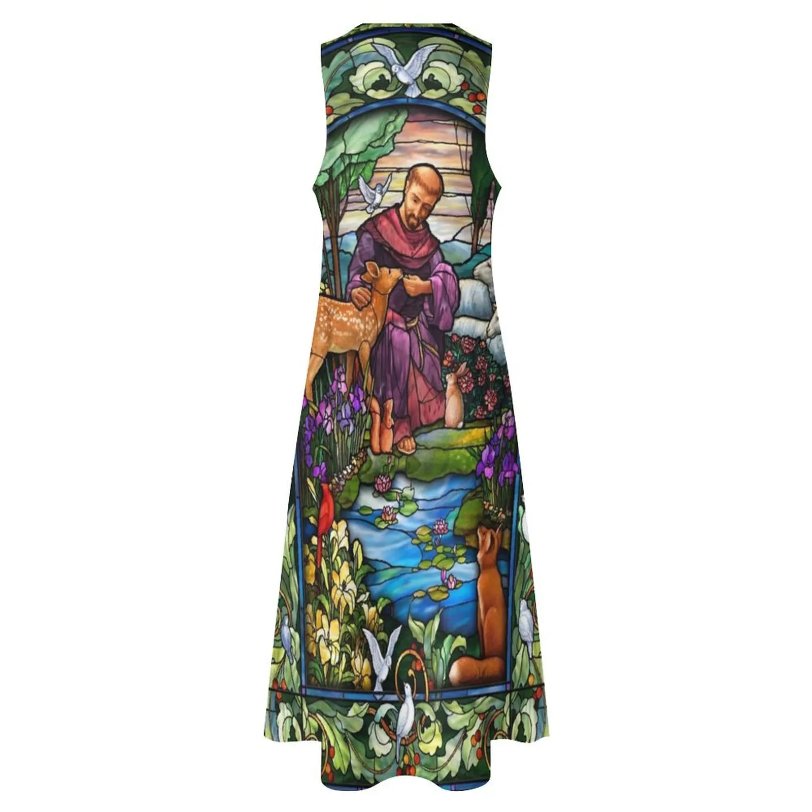 St. Francis Stained Glass Long Dress Dresses for wedding party women"s evening dresses 2024