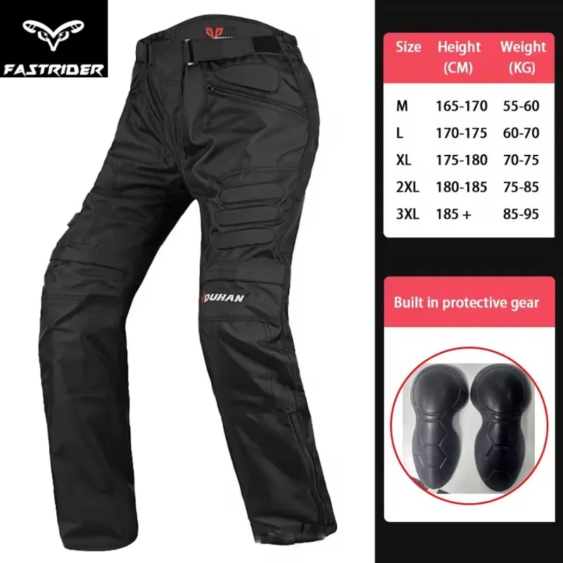 

Men's Motorcycle Riding Pants, Off-Road Racing Trousers with Knee Protection, Durable Moto Riding Gear