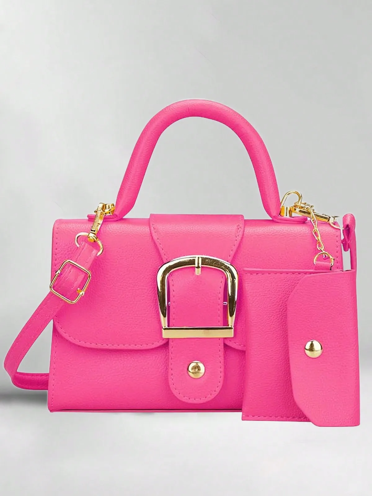 

Women's Exquisite Buckle Square Bag Fashion Shoulder Bag Casual Handheld Tote Bag Multifunctional Office Commuter Bag Daily Bag