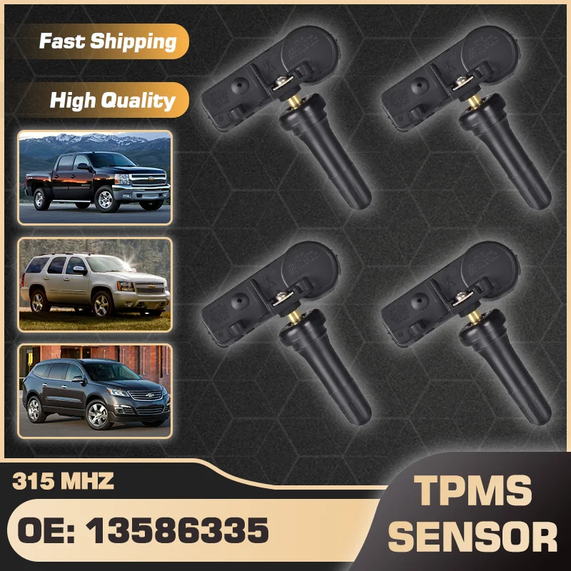 

1/4PCS Tire Pressure Sensor For Chevrolet Impala Chevy Malibu Chevy Monte Carlo Chevy Silverado Chevy Suburban Tahoe Traverse