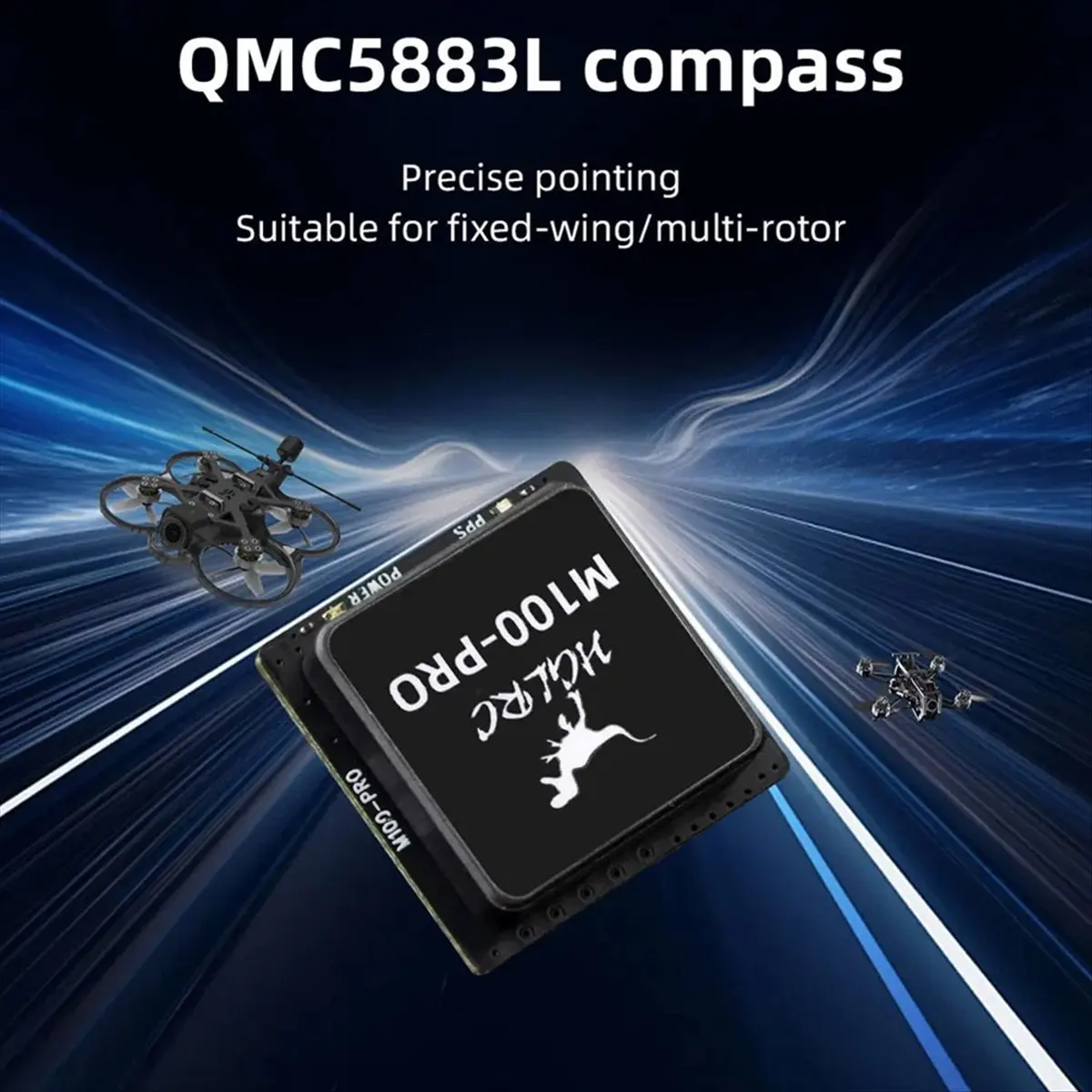 ABJV  M100 PRO GPS Chip Module B101 10th Generation Protocol Chip QMC5883L Compass for FPV Racing Freestyle Drones