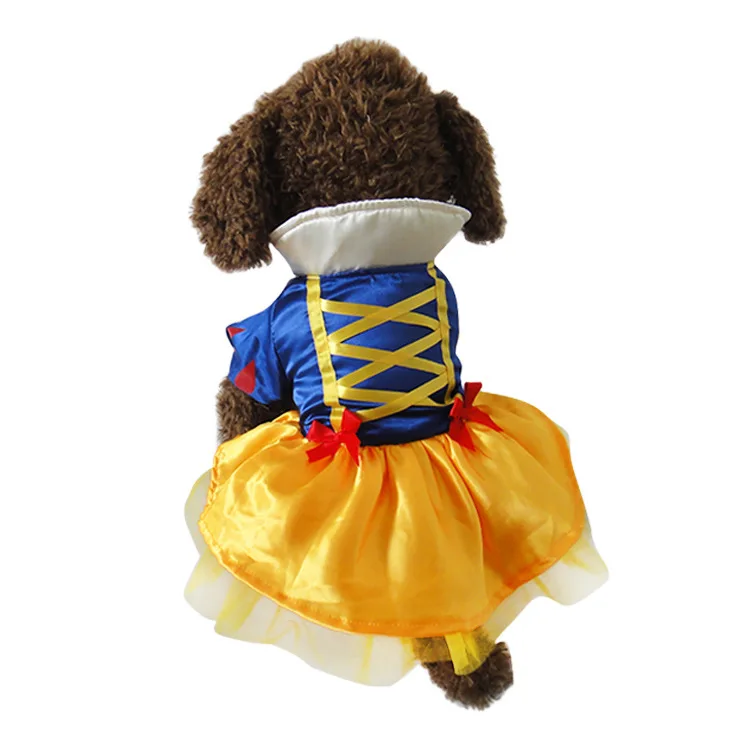 Princess Dress up Costume Luxury Pet Clothes Print Sustainable Cute Helloween Xxxl Party Extra Large Dogs Cats Christmas Cotton