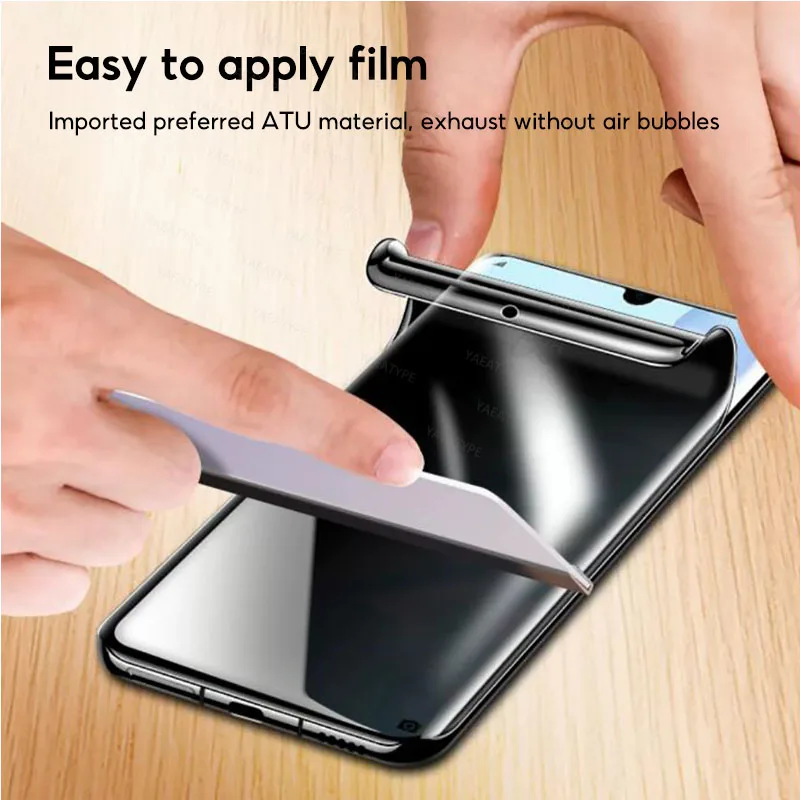 3 Stück Privatsphäre Hydrogel Film für Samsung Galaxy S25 S24 S23 S21 S22 Ultra Note 20 10 9 8 S10 S9 ohne Fingerabdruck-Entriegelung