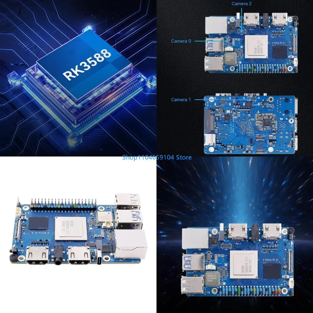 

RK3588 8 Совет по разработке CERED 8/16 ГБ с поддержкой сплошных дисков NVME и быстрого скорости сети