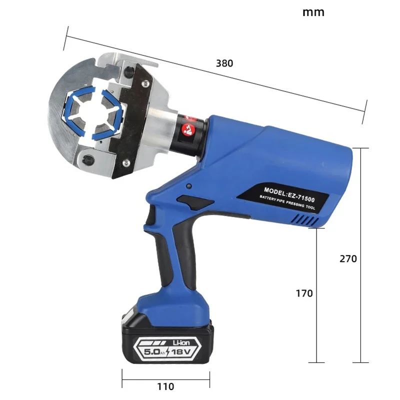 

Car air Conditioning Pipe Repair Crimping Hydraulic Pliers Electric Clamps Hose Charging Crimper Portable Tools