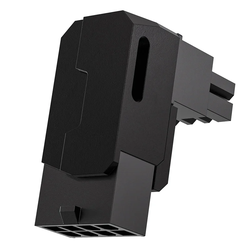 

TTKK-For Desktop Graphics Card Compatible 8 Pin Pcie GPU Power Adapter 90 Degree Angle Connector Aluminum Case Housing