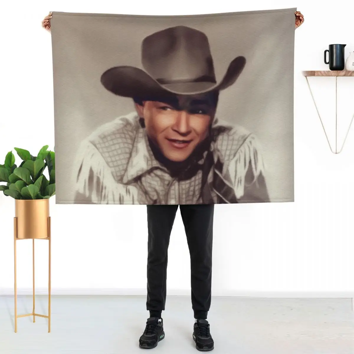 Roy Rogers, Movie Legend Throw Blanket Soft Solid Color Blanket for Couch Bed
