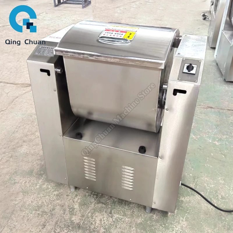 خلاط العجين التجاري الفولاذ المقاوم للصدأ الصامت 25 كجم أربعة وعقدة المياه المعكرونة الخبز العجن خلاط #5