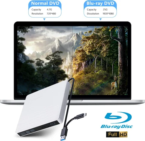 Внешний Blu-Ray 3D-плеер с USB 3.0 и Type-C — изображение товара