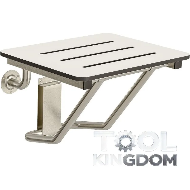 

Складное сиденье/скамья для душа, 18×16 дюймов, белое, из фенольного материала, соответствует требованиям ADA, 1 шт.