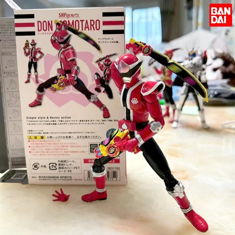 

Оригинальные фигурки Bandai Shf Avataro Sentai Don Momotaro S.h фигуртс аниме Модели Игрушек коллекционные крутые подарки