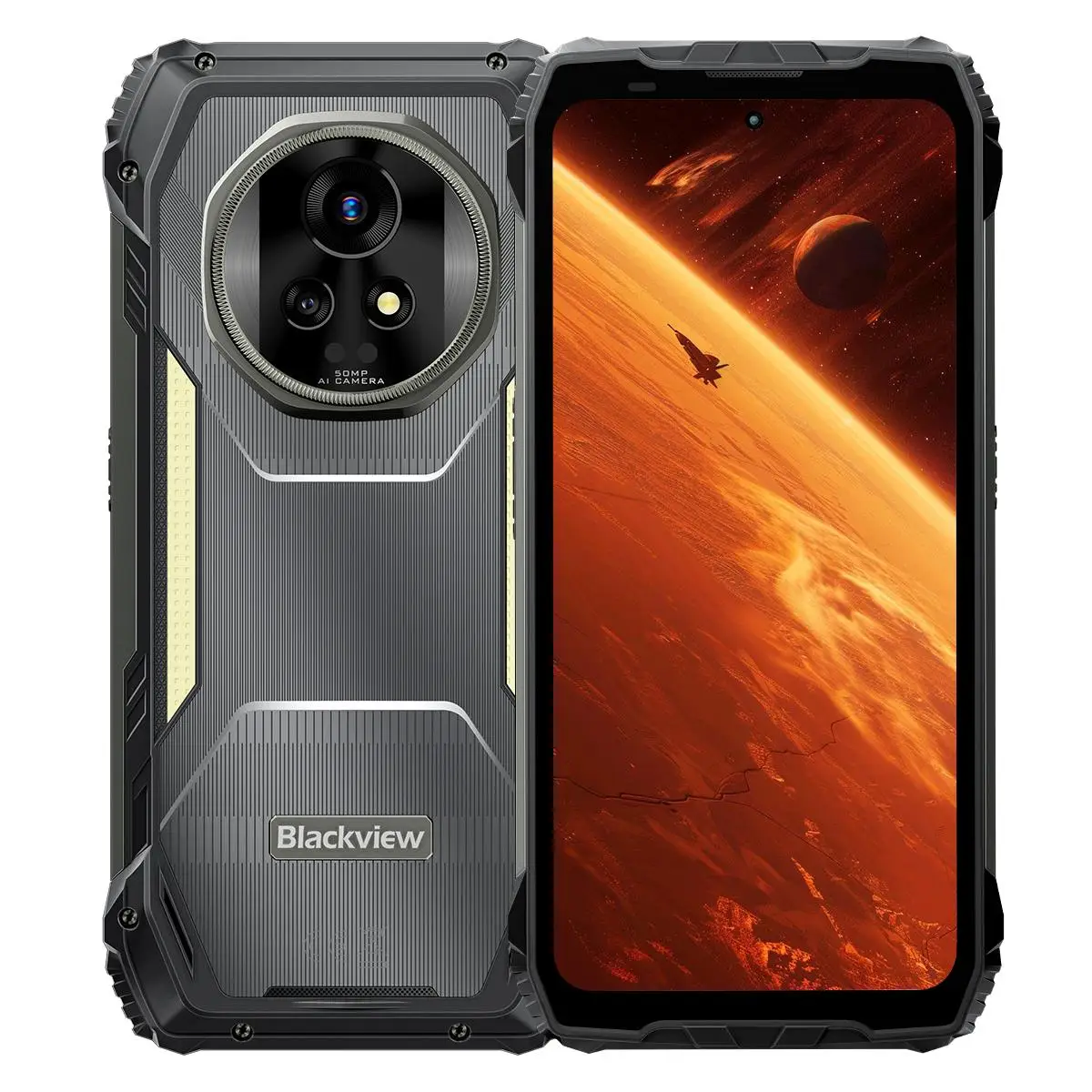 Blackview XPLORE 2 هاتف ذكي متين 5G 6.73 بوصة AMOLED 120 هرتز 256 جيجابايت / 1 تيرا بايت 2000 مللي أمبير 120 وات شحن سريع 50 ميجابكسل كاميرا أندرويد 15 NFC