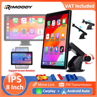 Rimoody 8 Inch Carplay Portable Smart Player IPS Android Auto Night Vision Bluetooth FM Airplay Android Cast Multimedia Player