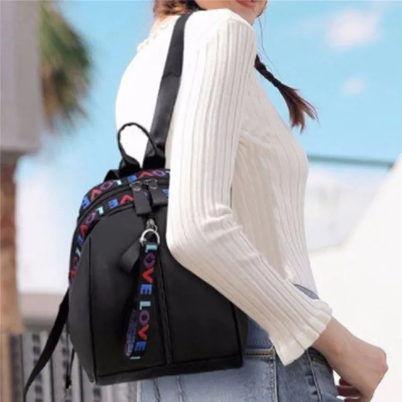 2024 Korean Style Women Mini Backpack Oxford Shoulder Bag For Teenage Girls Multi-Function Small Bagpack Female Phone Pouch