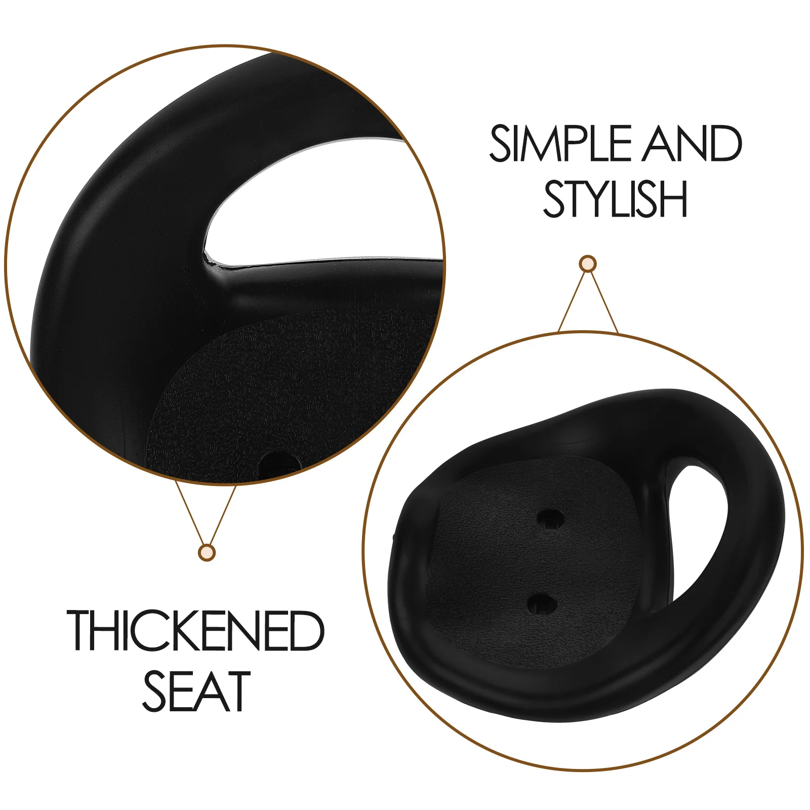 耐久性のある子供用三輪車サドル厚く快適なシート黒色スタイリッシュな簡単なインストールユニバーサルフィット幼児用三輪車