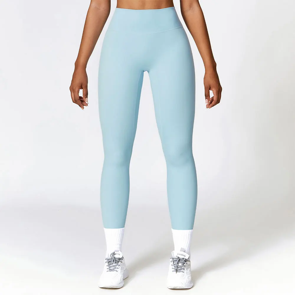 Leggings sportivi pantaloni da Yoga da donna senza cuciture a vita alta Push Up collant da donna Running Fitness Workout Scrunch Leggins abbigliamento da palestra