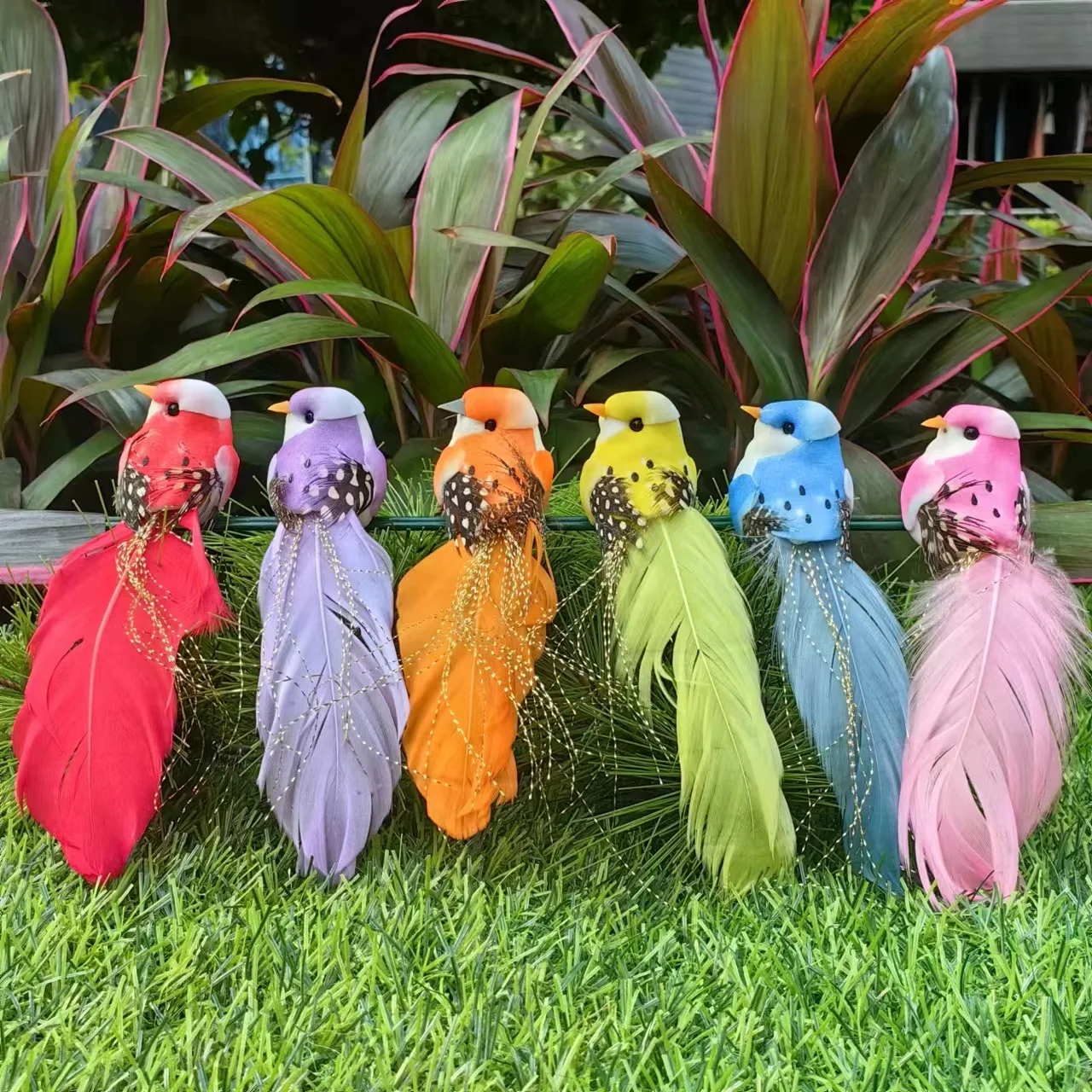 Simulation Multi-style Foam Colorful Feather Bird Toys Model Garden Courtyard Creative Decorative Ornaments Super Realistic Bird