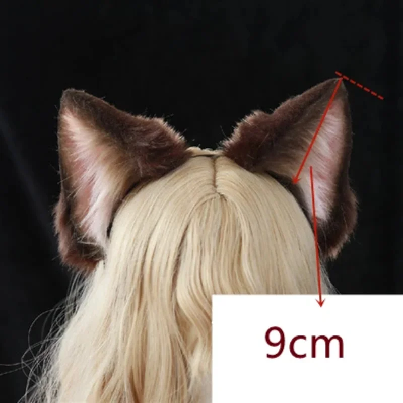 Nuovo Ragdoll Cosplay Orecchie di gatto Hairhoop Coda marrone Accessori per costumi cosplay per giochi di società Cosplay