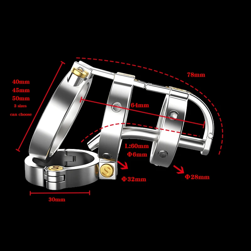 BLACKOUT  2022 316 Stainless Steel Metal The Sadism Double Lock Male Chastity Device Cock Cage Penis Ring Belt Adult Sex Toys