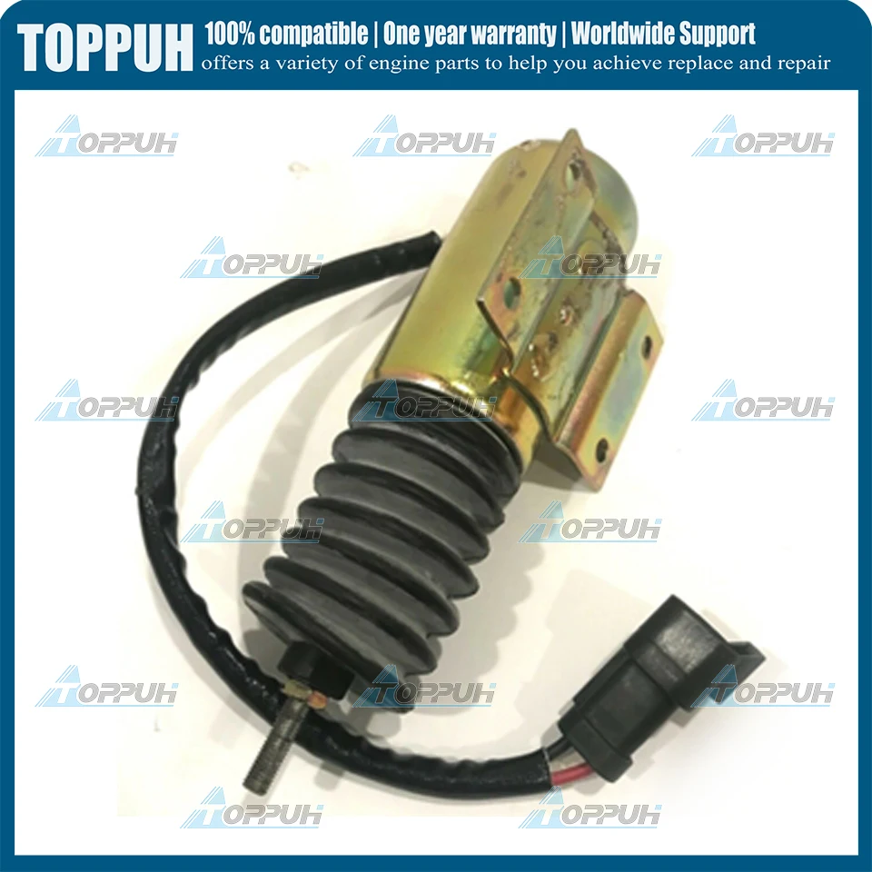 P613-A52V12 12V New Shut Down Solenoid 195-8811 For CAT CB-434D CB-534D CB-564D CB-634D