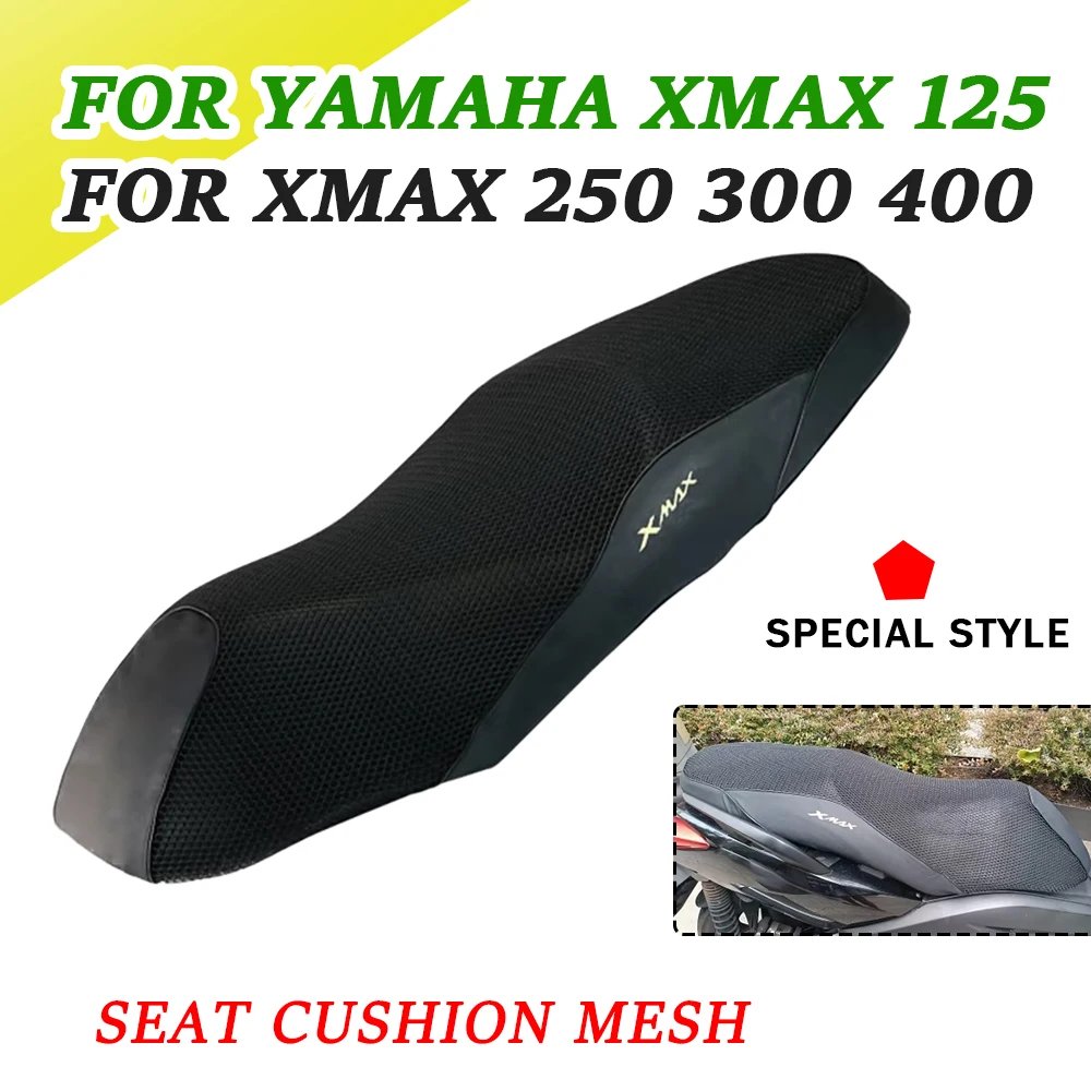 

3D чехол для подушки сиденья мотоцикла для YAMAHA XMAX 300 XMAX 300 125 X-MAX 250 400, водонепроницаемый дышащий сетчатый чехол для подушки сиденья