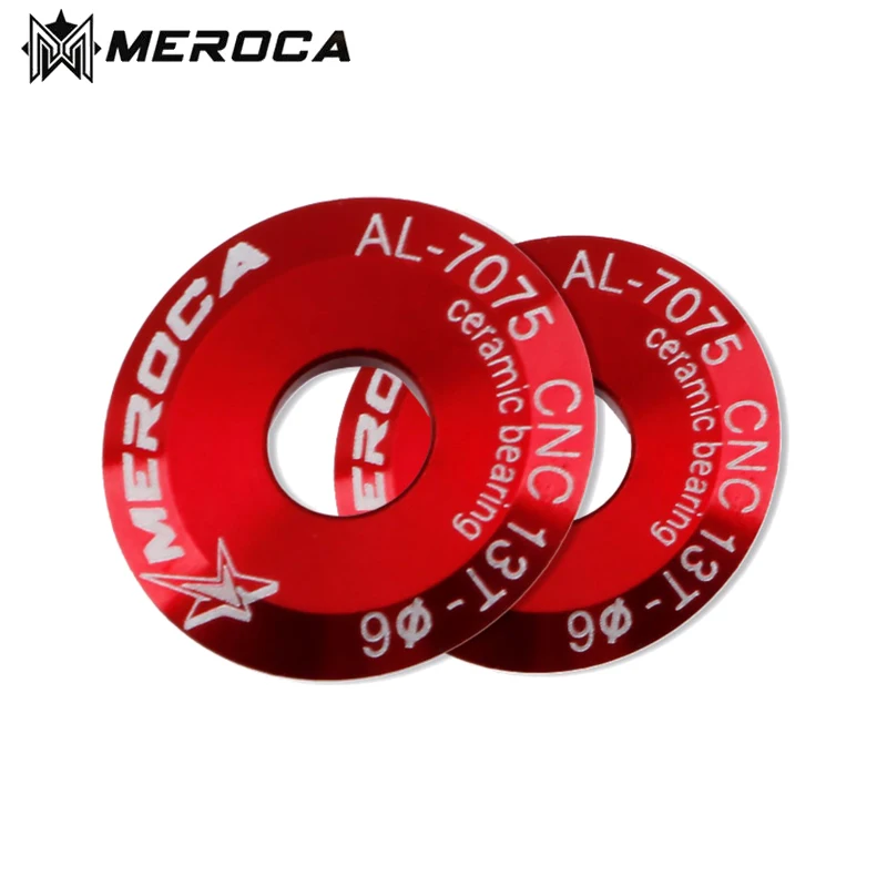 MEROCA Bicycle Derailleur 9v 10v 11v Ceramic Pulleys Rear Derailleur Mtb Pulleys Wheel Ceramic Bearing Road Mountain Bike 11/13T