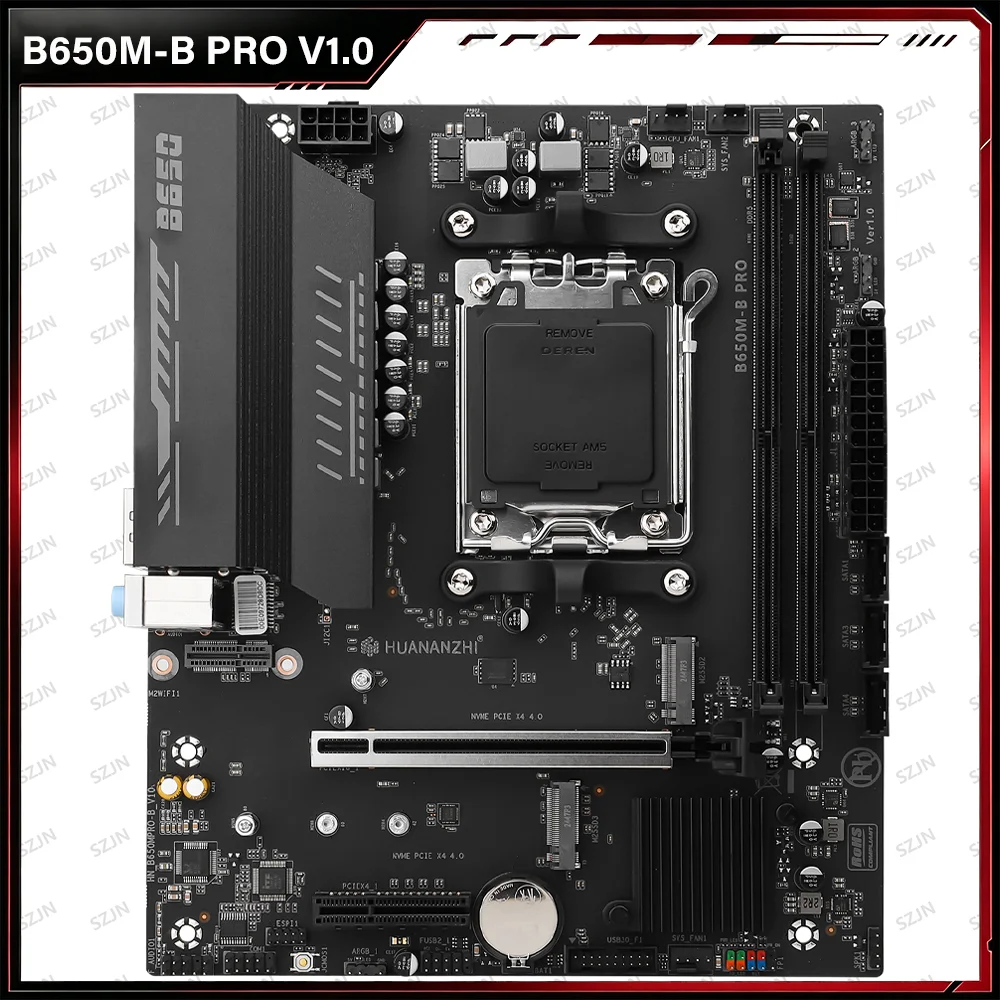 Am5 Micro Atx Pcie 5.0 Motherboard - Carte mère B650, socket AM5, compatible