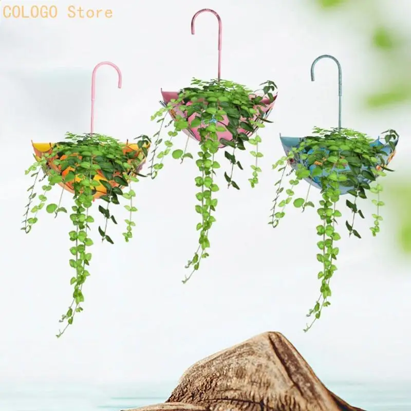 Wall Flower Pot Holder Metal Set of 3 for Small Potted Flowers, Vertical Indoor Display for Balcony Walls, Entryway Placement