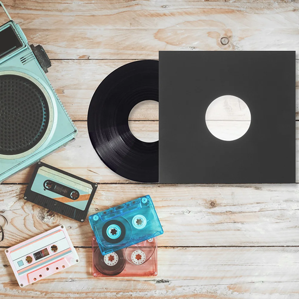 

12Pcs Vinyl Record Sleeves Kraft 12 Inch Vinyl Record Case Storage Inner Sleeves Scratch Resistant
