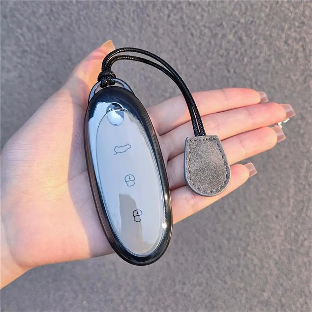 For 25 models of Dongfeng Nano EX1 Car Key Case Cover TPU Shell Remote Cover Shell Keychain Ring Housing Holder Fob Bag
