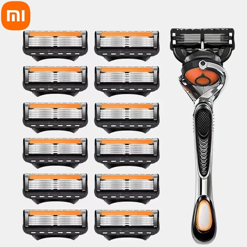 Xiaomi Men Manual Razor Five Layer Shaver Blade Men's Shaving Set Knife With Replaceable Blades 5 Blade Hair Removal