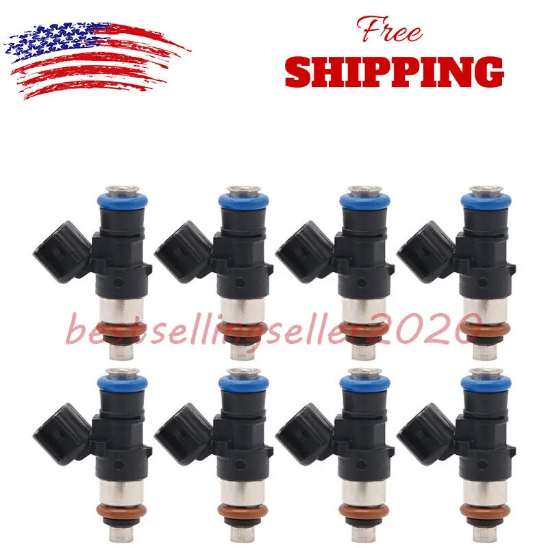 

For Chevrolet Camaro Corvette Z06 LS3 LS7 LSA LS 8pcs Fuel Injectors FI114700 US