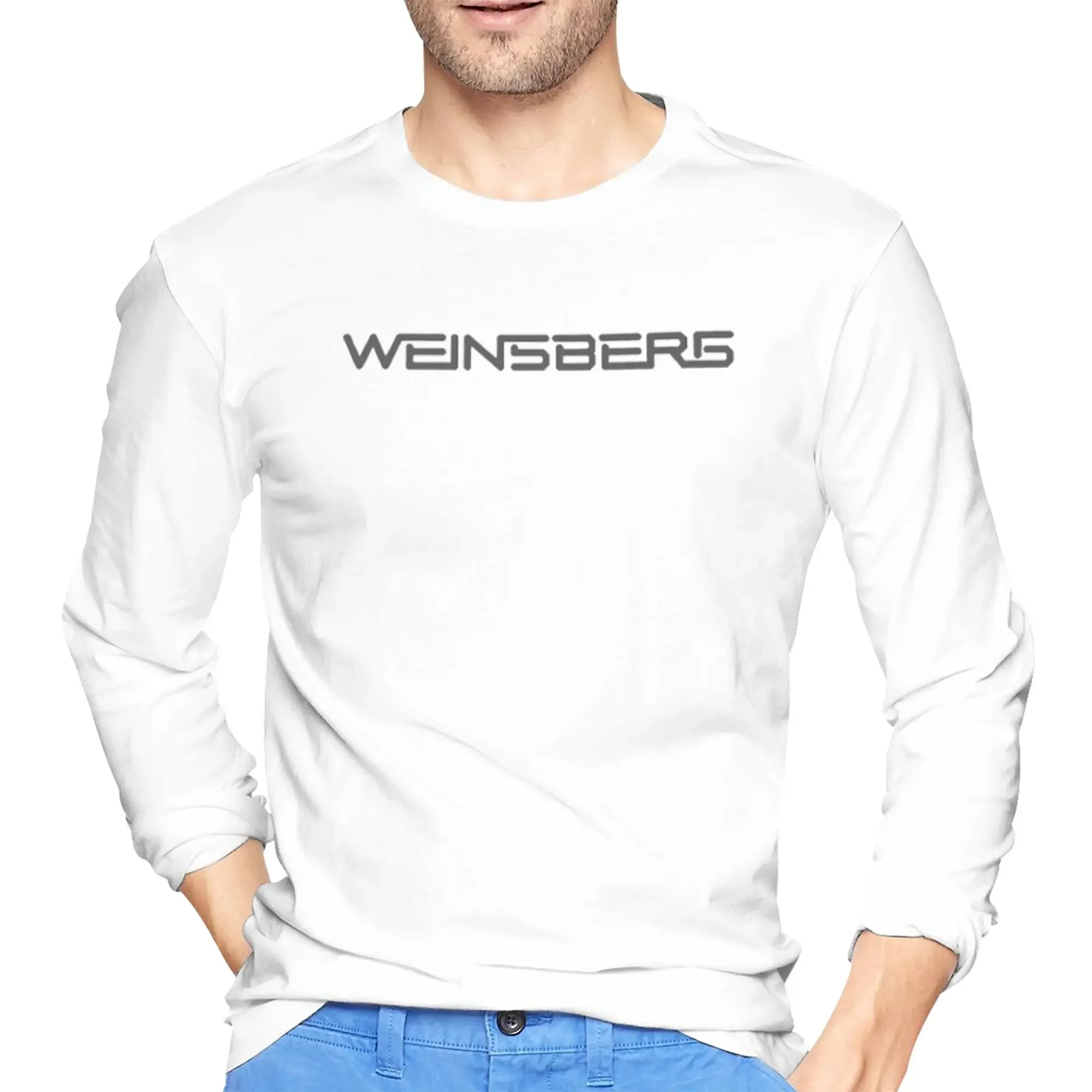 

Weinsberg Caravan Men's Long Sleeved T-shirt Fashion Round Neck T shirts Spring and Autumn Men tops