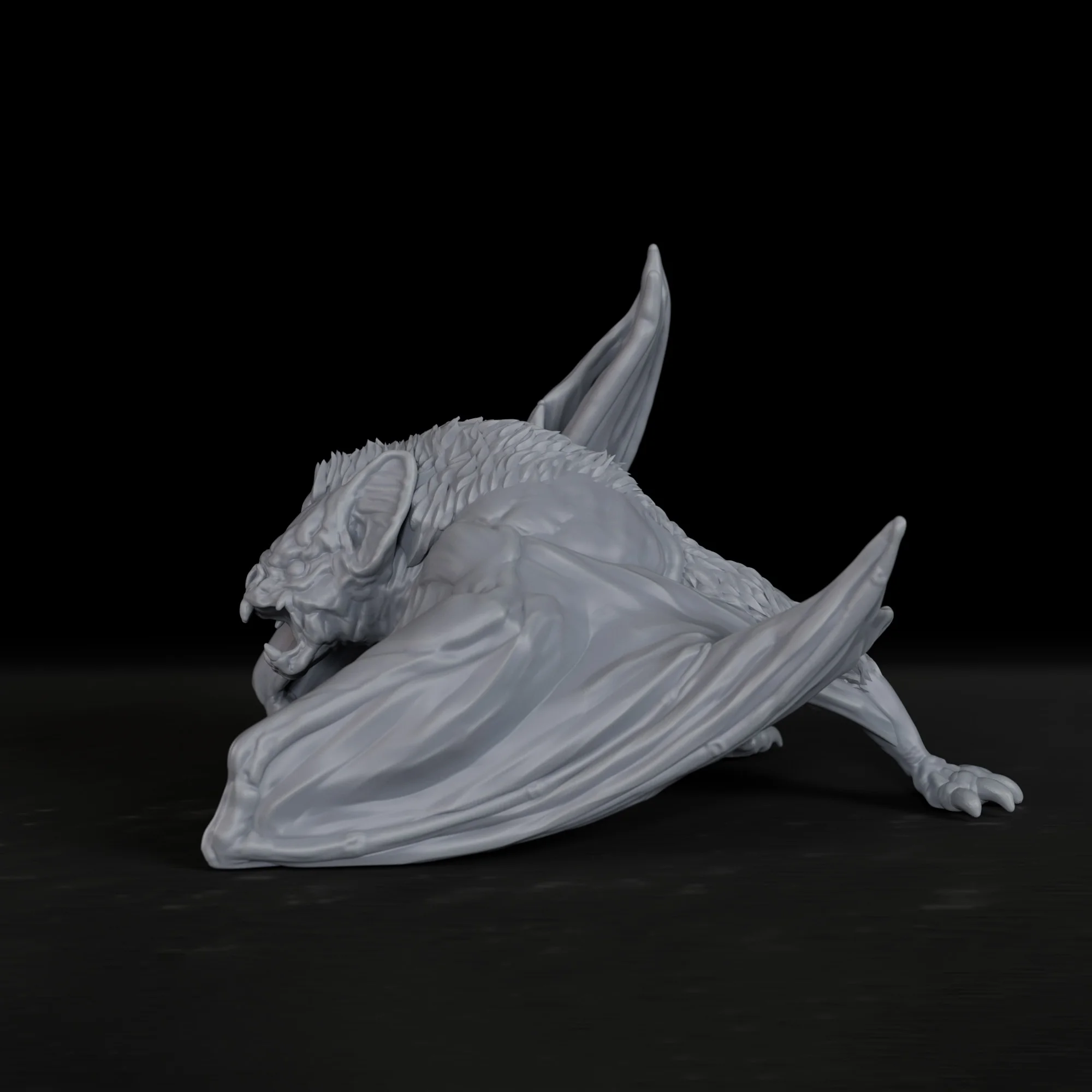 TTRPG Dire Bat Miniature Evil Creature, Tabletop Accessory for RPG Enthusiasts, Elevate Your RPG Adventures view 4
