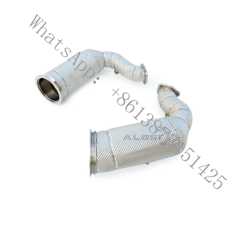 

S 2.9T E3 2017-2023Downspout with OPFStainless Steel Exhaust System 200 Cell Downspout with Insulation Layer