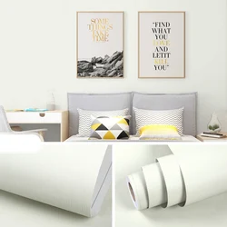 Classic 45cm PVC Modern Home Decoration Solid Color Self-adhesive Wallpaper Cabinet Waterproof Wall Stickers DIY New Decor