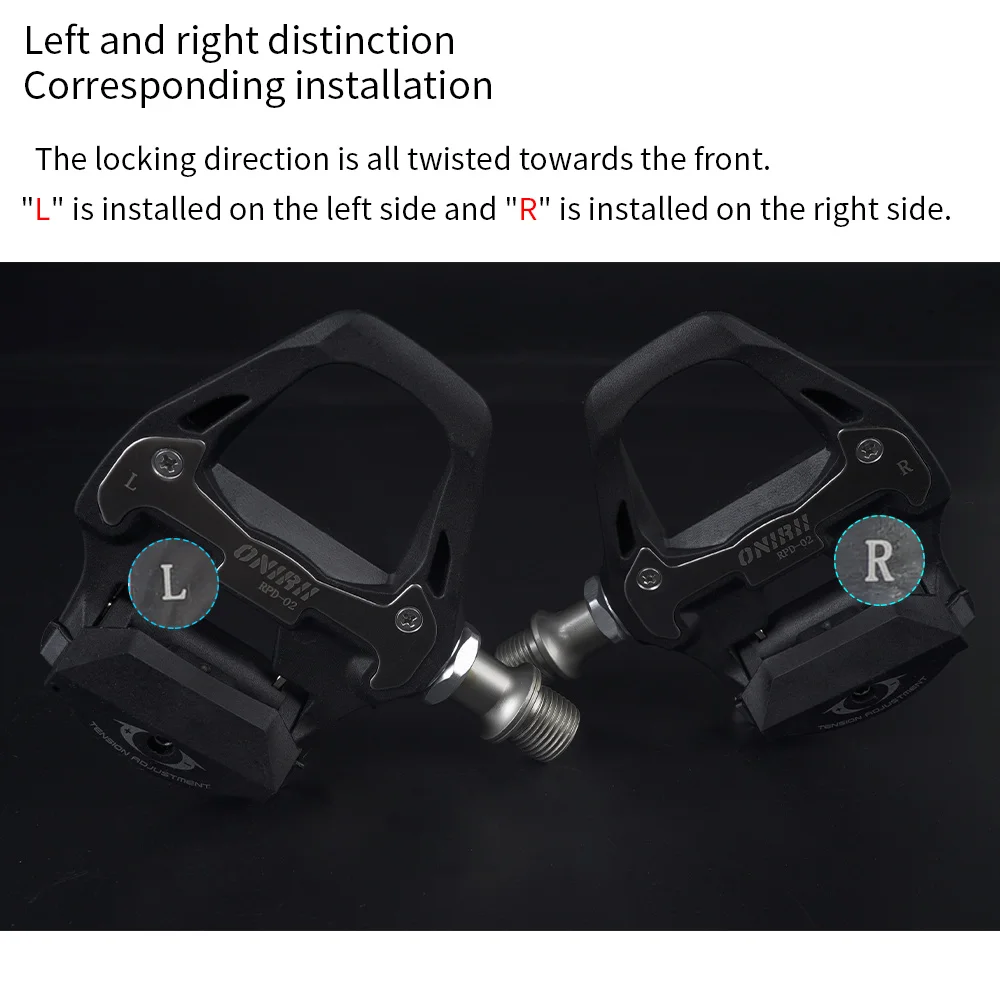 Pedals Road Bike Bicycle Self-locking Pedal with Cleats Pads Screws 2 Sealed Bearing Ultralight Bike Part for 105 UT New ONIRII