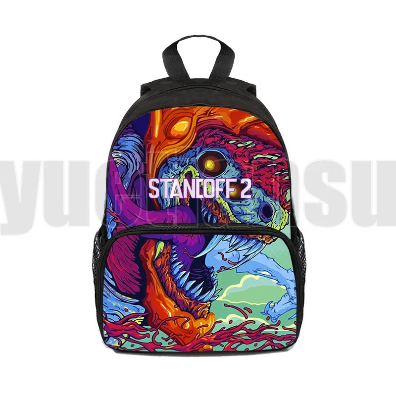 3D printed Shooting Game Anime Standoff 2 Backpack Children Bag Kids 12/16 Inch Kindergarten Back To School Mini Backpack Women