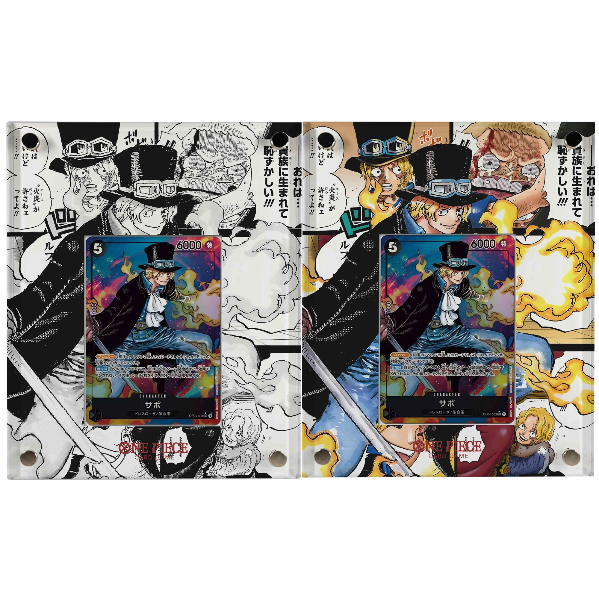 

Мультфильм ONE PIECE Comics Sabo Stuck Brick Card Collection Акриловая подставка для карточек OPCG Подставка для карточек в комплект не входит