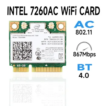 Dualband Wireless-AC 867 7260hmw Intel 7260ac 7260hmw 7260ac Half Mini PCI-E Bluetooth WLAN 4,0 m bt