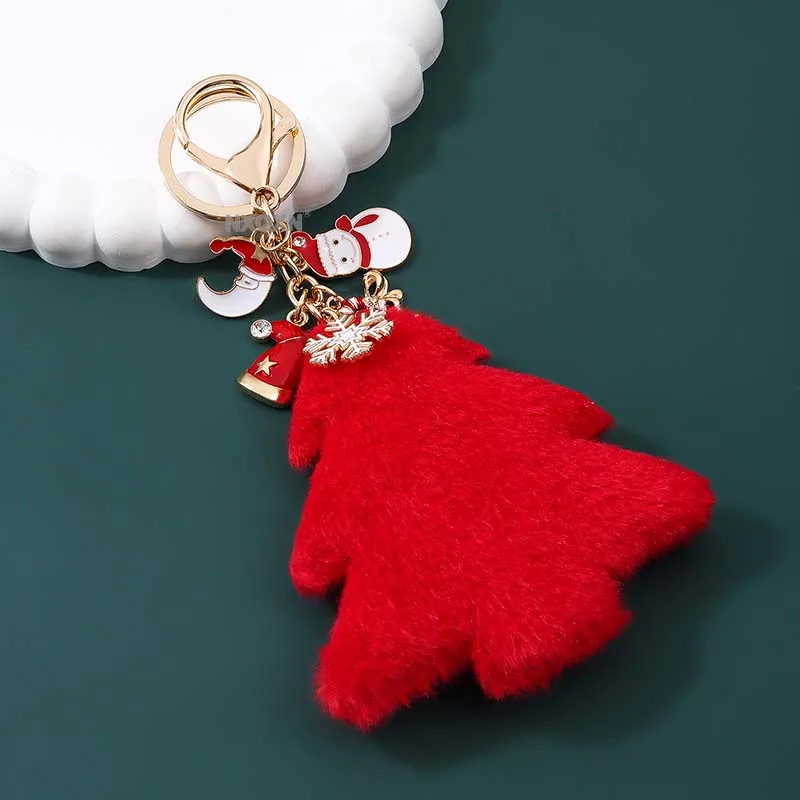 1pc Nette Schneeflocke Glocke Schneemann Mond Hut Emaille Schlüsselbund Gute Weihnachten Geschenk Für Frauen Männer Handgemachte Dekoration Schmuck