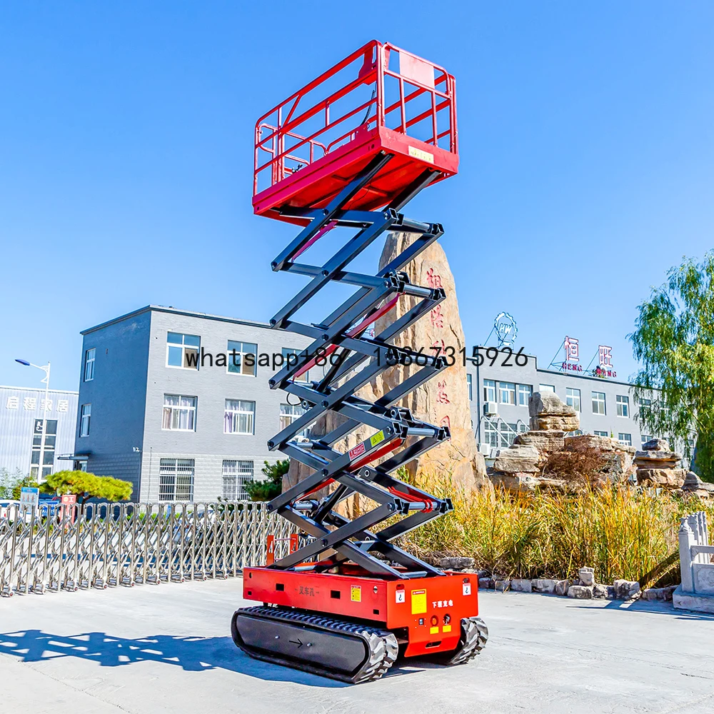 NEW 10m 12m 14m CE approved hydraulic lifting platform/tracked scissor lift