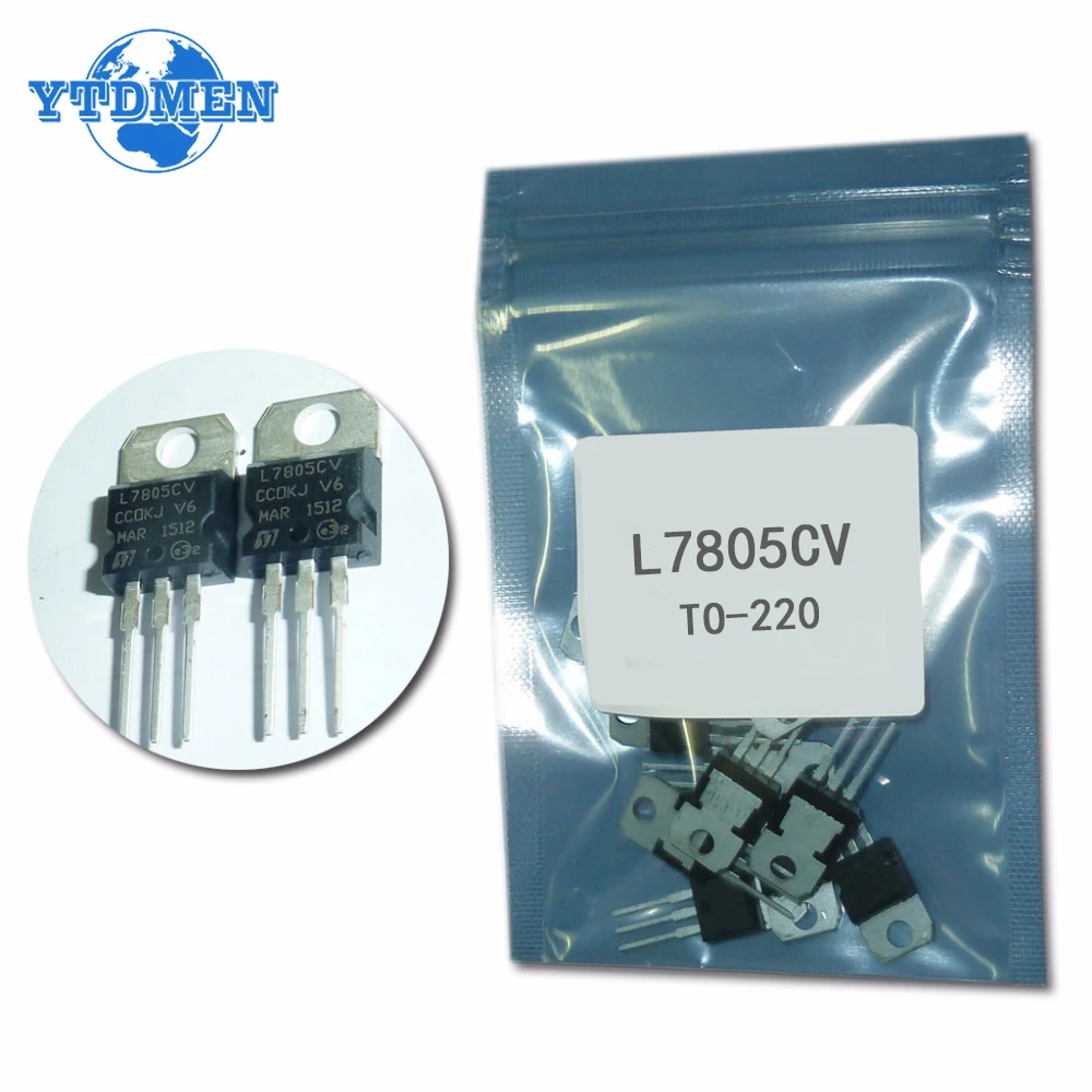 

7805 L7805CV TO220 Three-terminal Voltage Regulator 10Pcs/lot