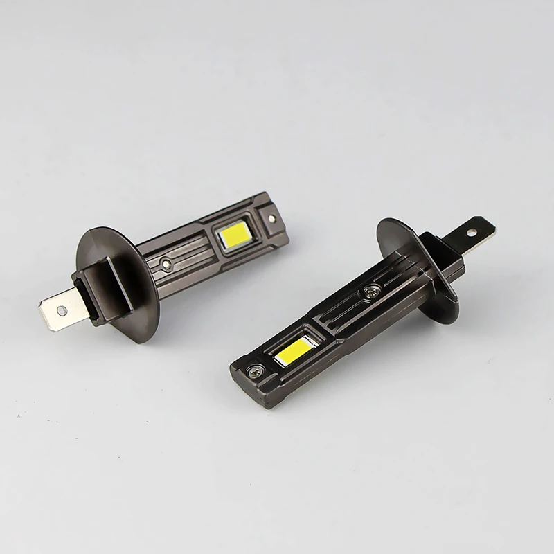  2PCS H1 LED Headlight Bulbs Canbus Error Free Super Bright White High Low Beam Plug & Play Mini Size Fanless Car Accessories