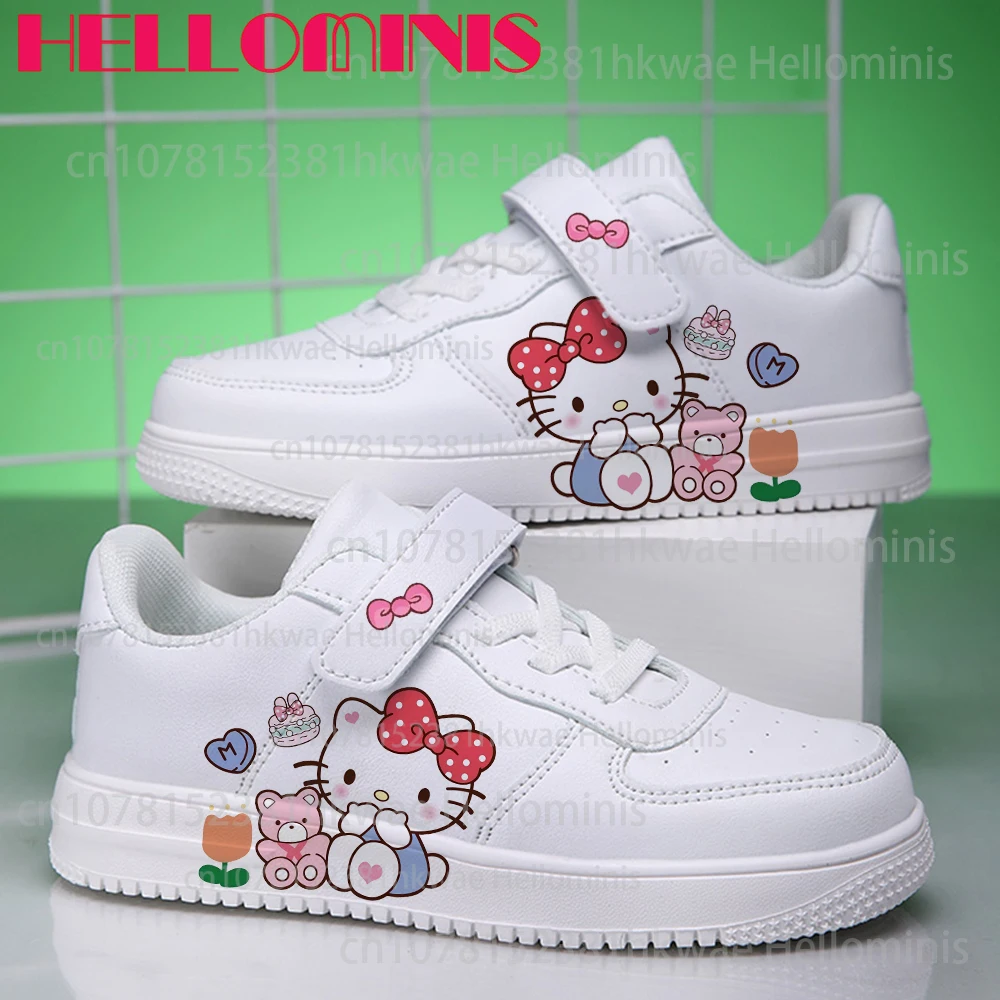 Hello kitty girls Shoes sneakers for children Student Casual basketball shoes Kid Sneakers Running Fashion Sports Shoes