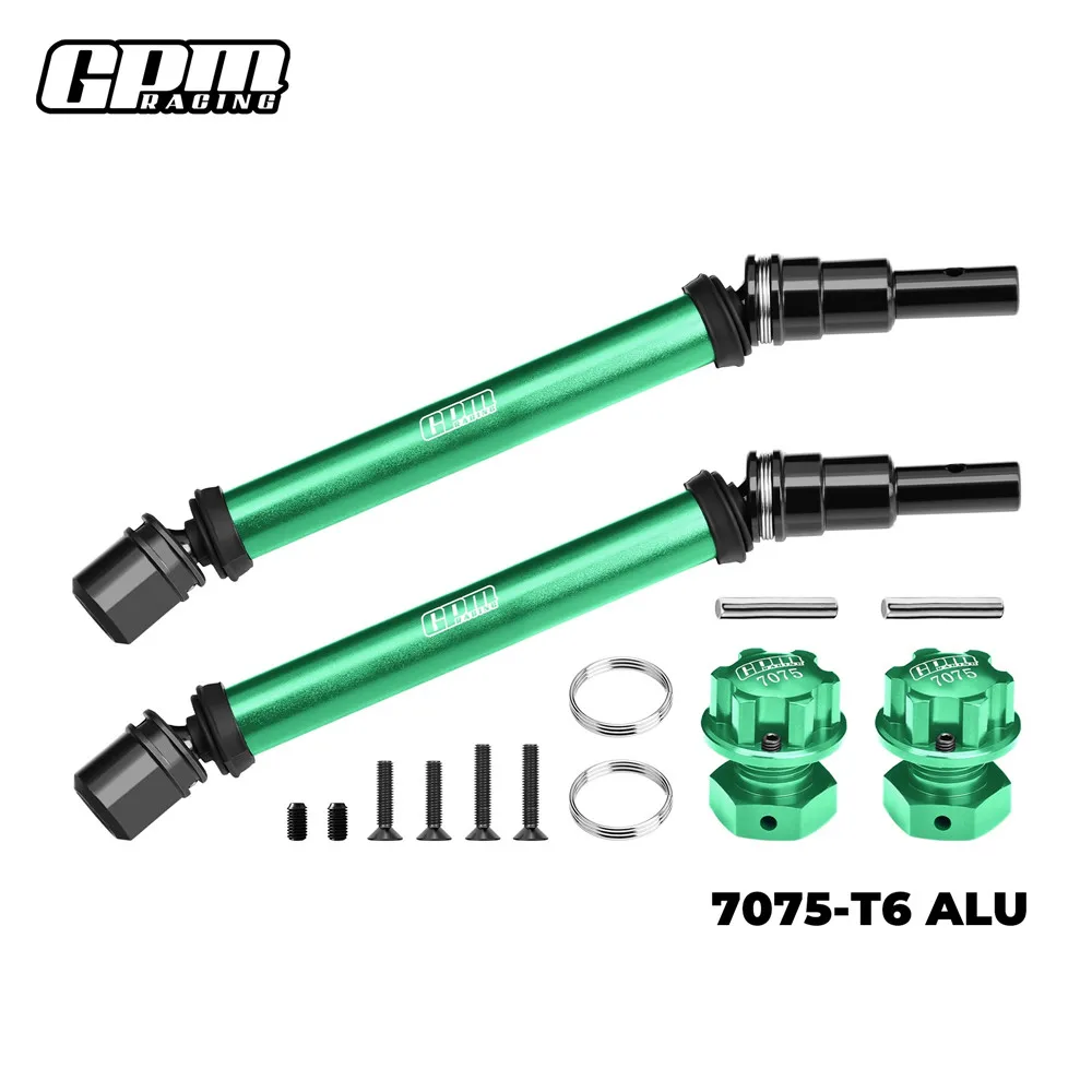 GPM 4140 Steel CVD Drive Shaft&Wheel Hex Nut Set For ARRMA 1/10 Kraton 4S Outcast 4S AR310887